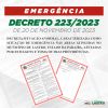 Situação de Emergência Declarada devido às Estiagens Severas (20/11/2023)